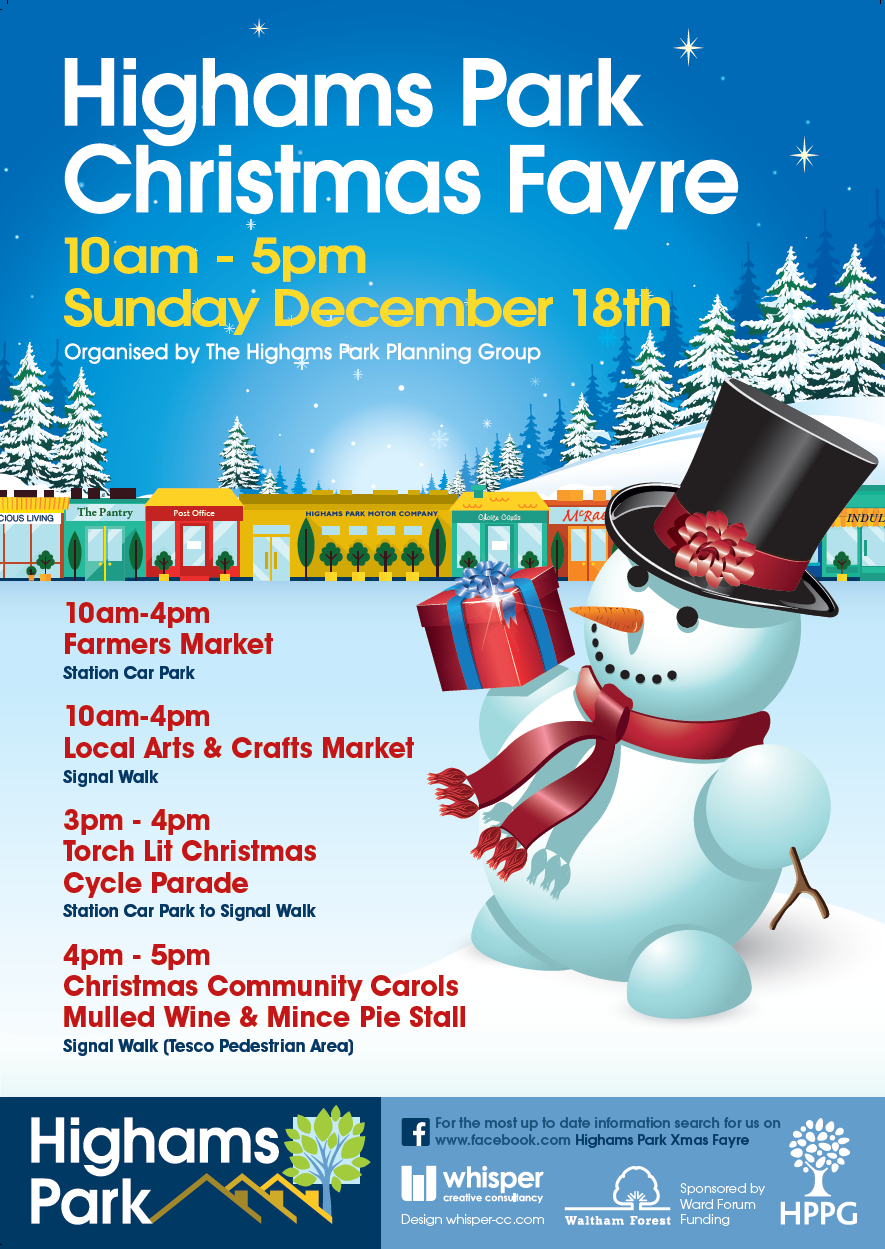 The Highams Park Christmas Fayre Events Timetable