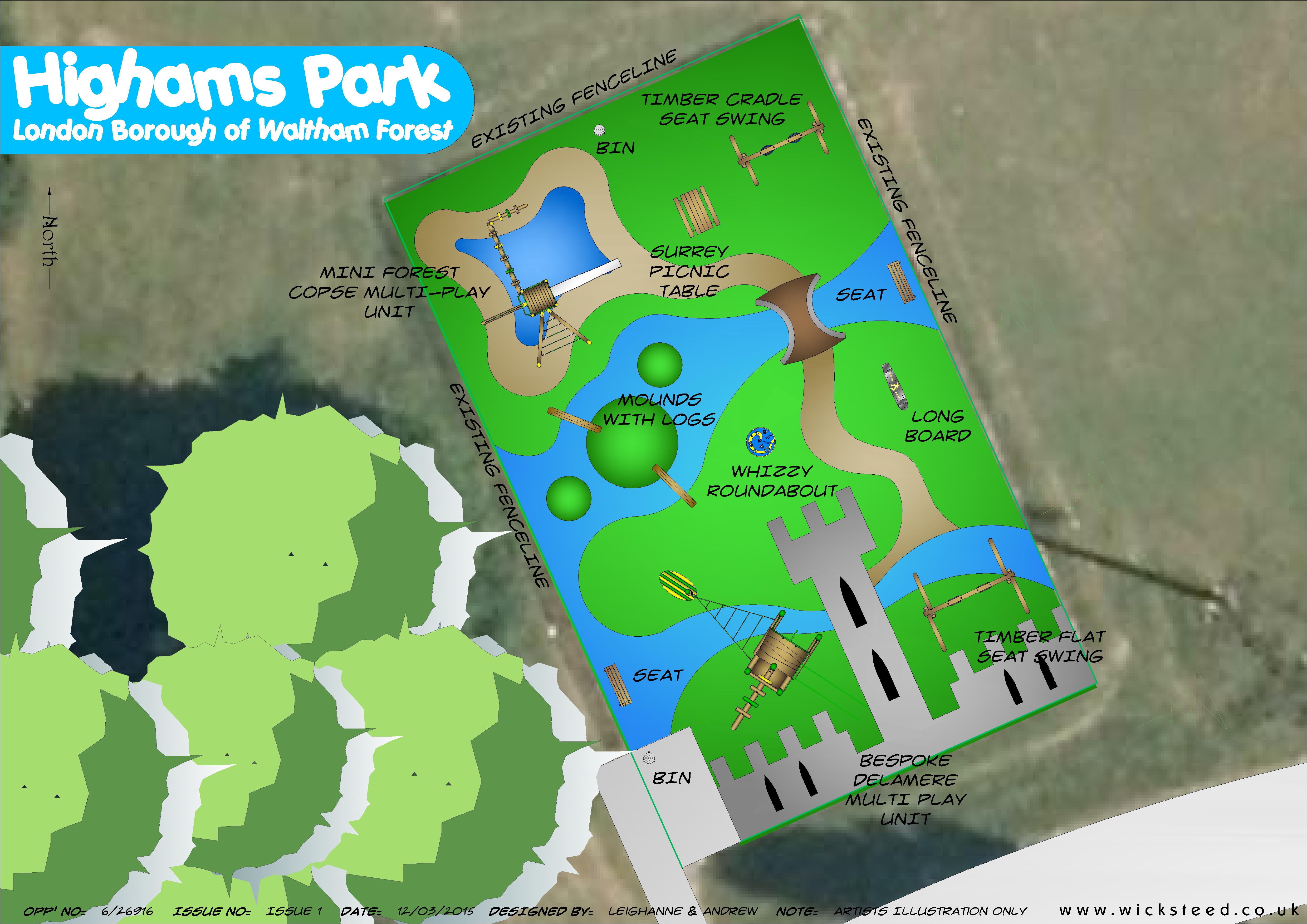 The Council has released details of the Highams Park Play Area Design