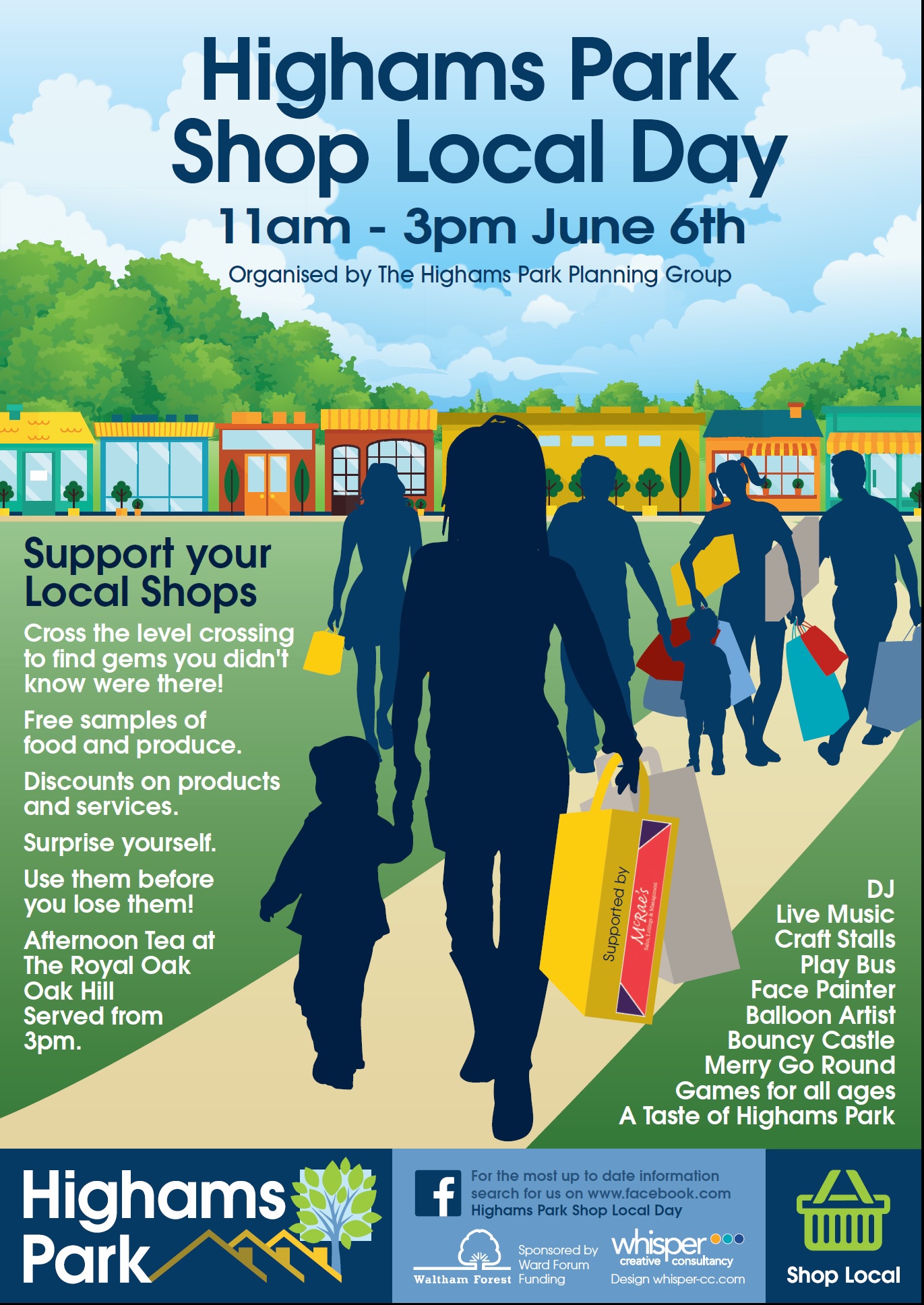 Highams Park Shop Local Day – Saturday 6th June 11:00 am to 3:00 pm