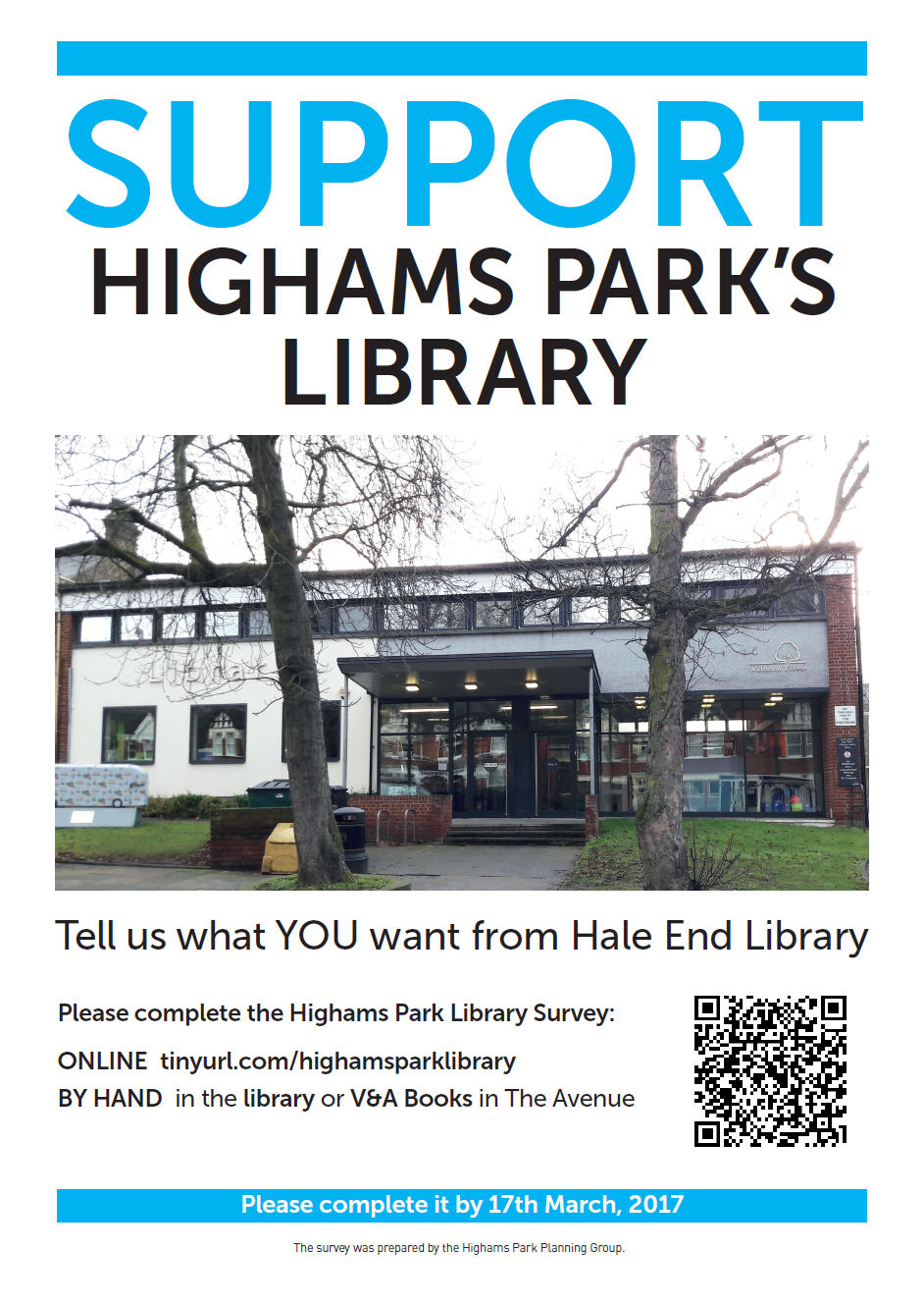 HPPG Survey on Hale End Library is now closed