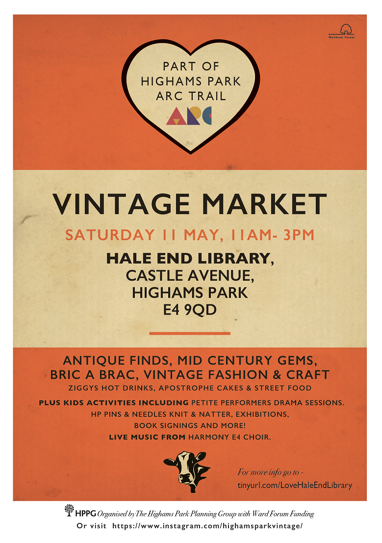 Vintage Market at Hale End Library – May 11th from 11:00 am until 3:00 pm