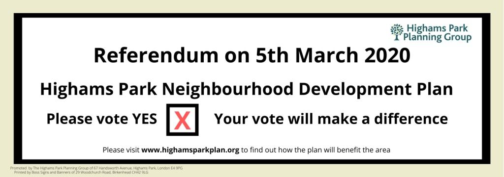 The Council has agreed The Highams Park Plan can be put to a referendum